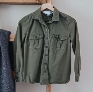 3/$20 Old Navy Green The Classic Shirt Size XSP